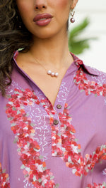 Meli Aloha Dress- Lei ʻAʻaliʻi - Purple