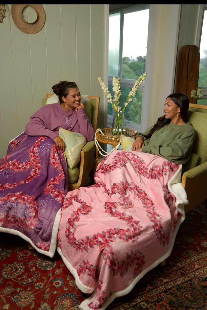 Lei ʻAʻaliʻi Blanket-Pink