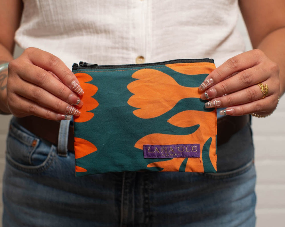 Quilt Small Pouch - ʻAlani (Orange)