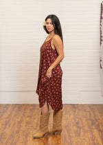 Tea Dress -ʻAʻaliʻi Maroon ALL SALES FINAL