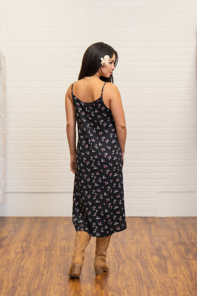 Tea Dress - ʻAʻaliʻi  Black ALL SALES FINAL