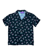 Aloha Shirt (Keiki) - ʻAʻaliʻi Black ALL SALES FINAL