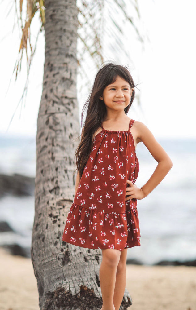 Keiki Dress - ʻAʻaliʻi Maroon ALL SALES FINAL