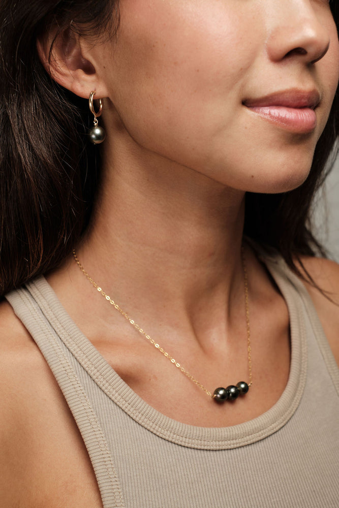 Tahitian Pearl Bar Necklace